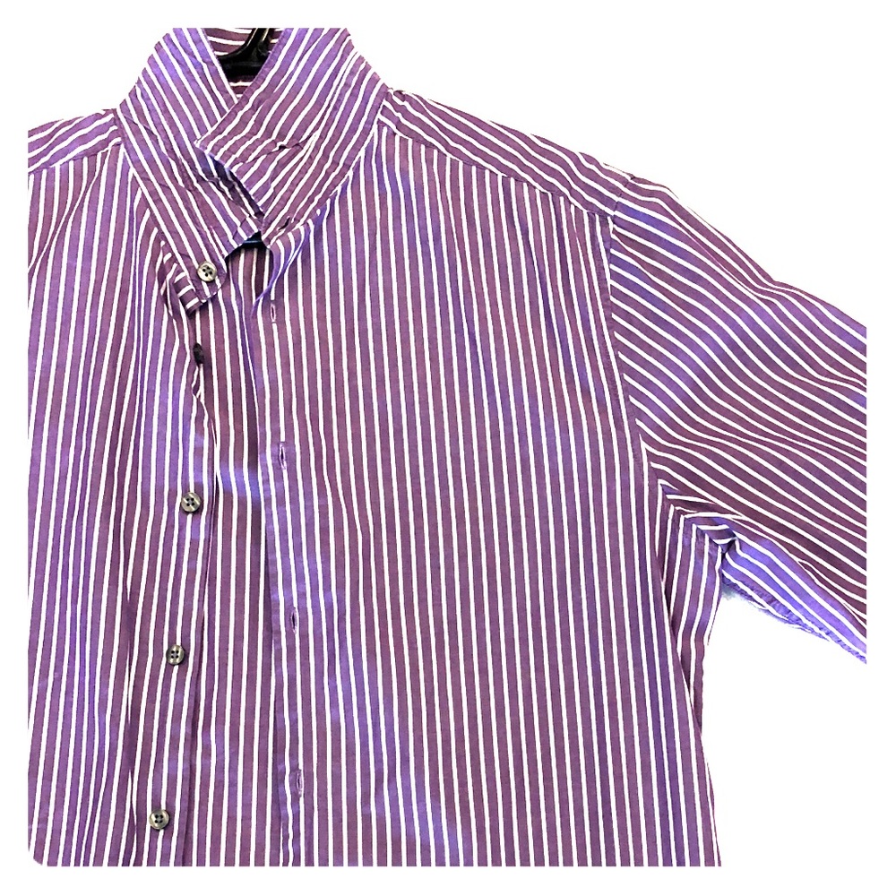 Purple Striped H&M Dress Shirt